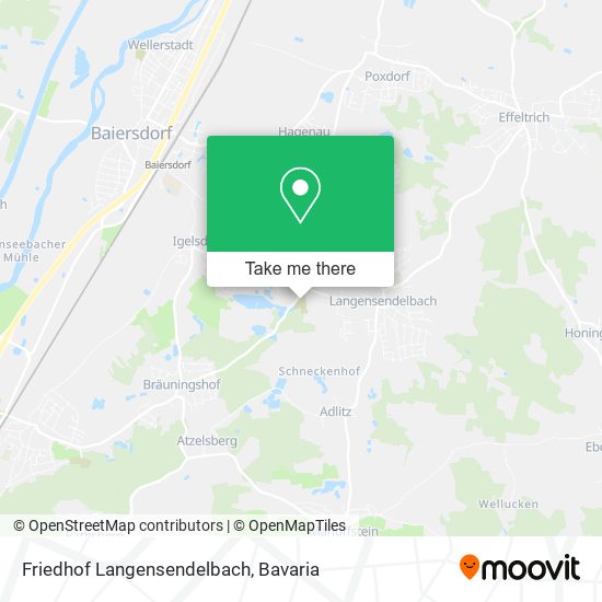 Friedhof Langensendelbach map