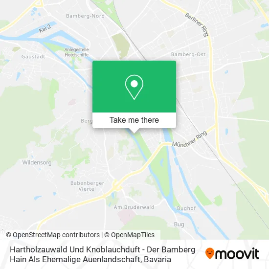 Карта Hartholzauwald Und Knoblauchduft - Der Bamberg Hain Als Ehemalige Auenlandschaft