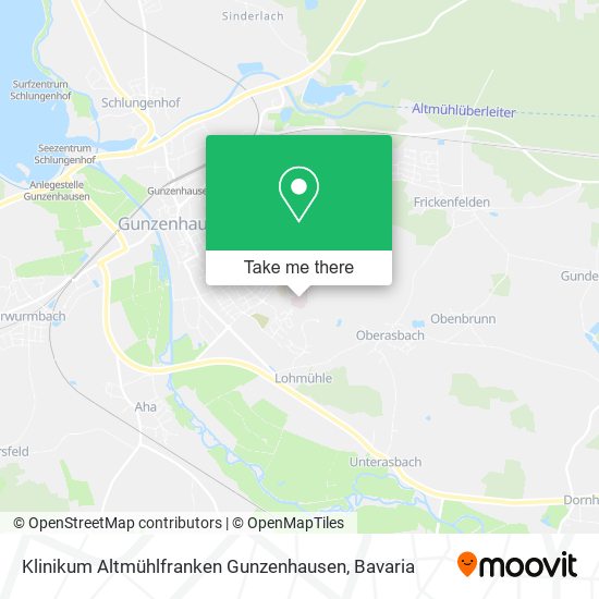 Klinikum Altmühlfranken Gunzenhausen map
