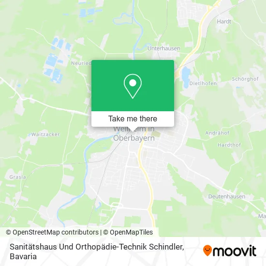 Sanitätshaus Und Orthopädie-Technik Schindler map