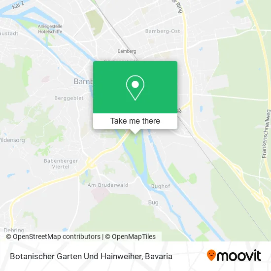 Карта Botanischer Garten Und Hainweiher