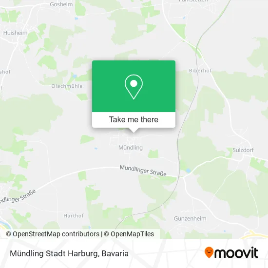 Карта Mündling Stadt Harburg