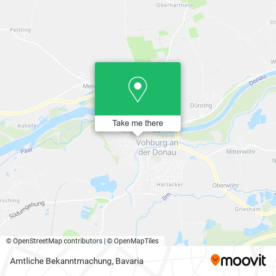 Карта Amtliche Bekanntmachung