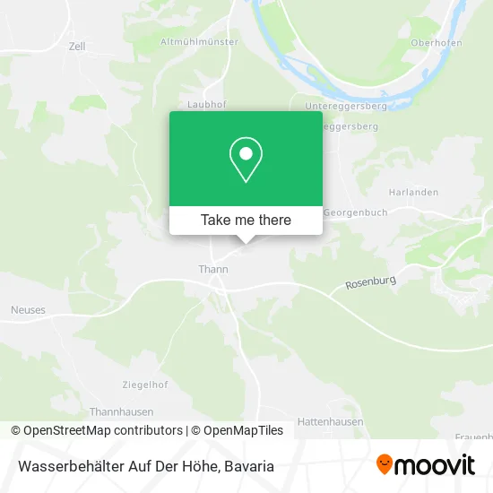 Карта Wasserbehälter Auf Der Höhe