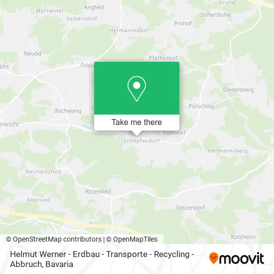 Карта Helmut Werner - Erdbau - Transporte - Recycling - Abbruch