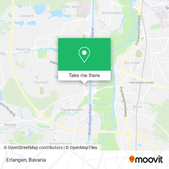 Карта Erlangen