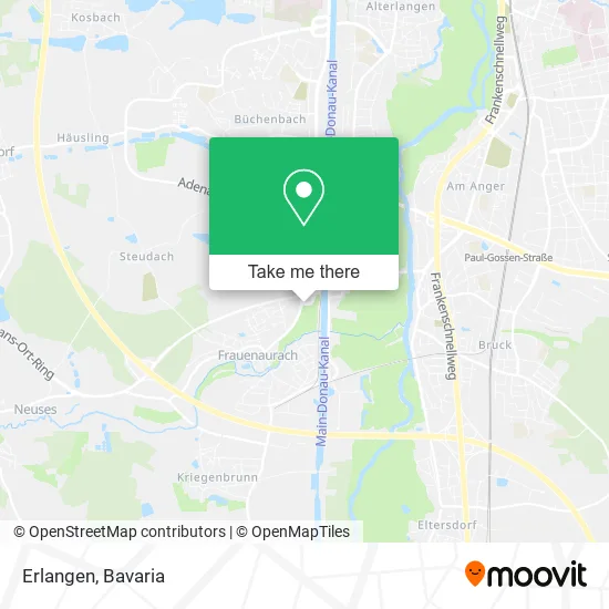 Карта Erlangen