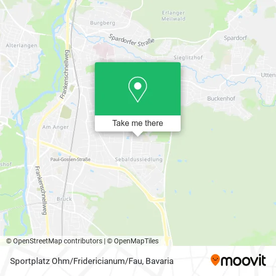 Карта Sportplatz Ohm / Fridericianum / Fau