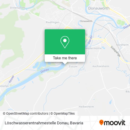 Löschwasserentnahmestelle Donau map