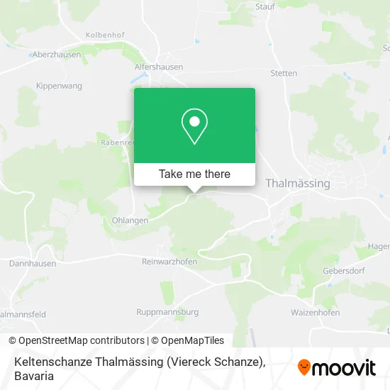 Карта Keltenschanze Thalmässing (Viereck Schanze)