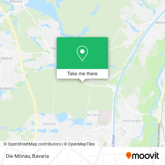 Карта Die Mönau