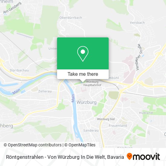 Карта Röntgenstrahlen - Von Würzburg In Die Welt