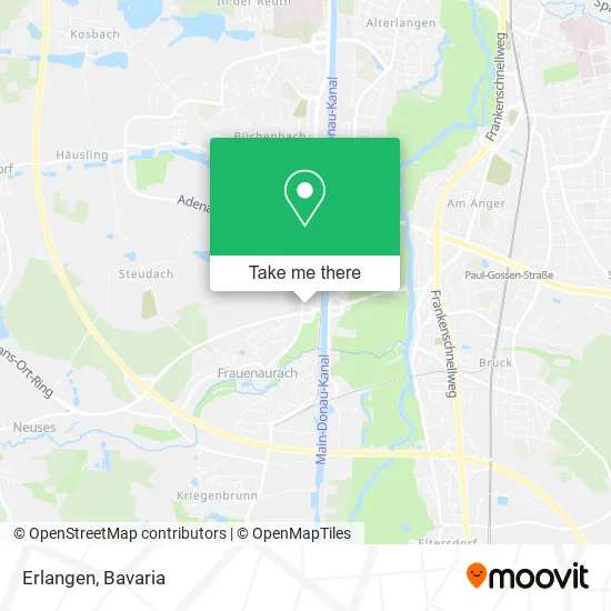 Карта Erlangen