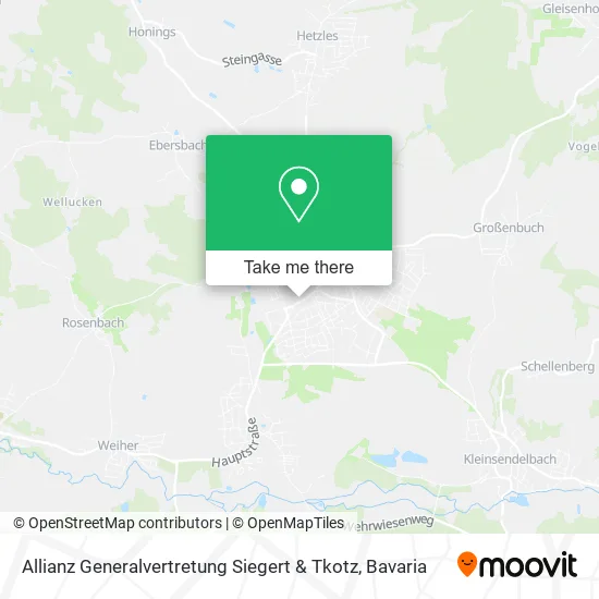 Карта Allianz Generalvertretung Siegert & Tkotz