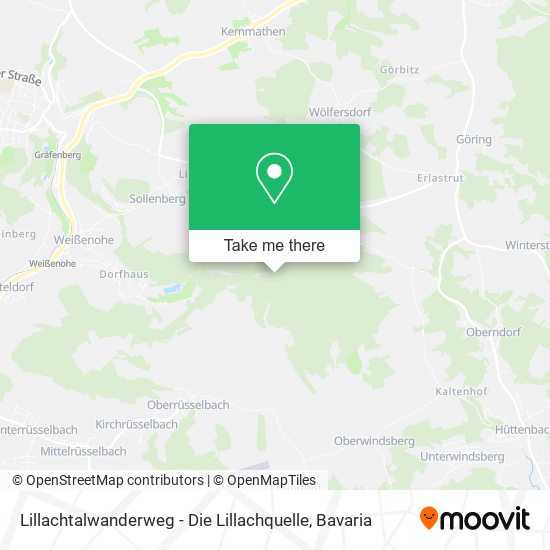 Lillachtalwanderweg - Die Lillachquelle map