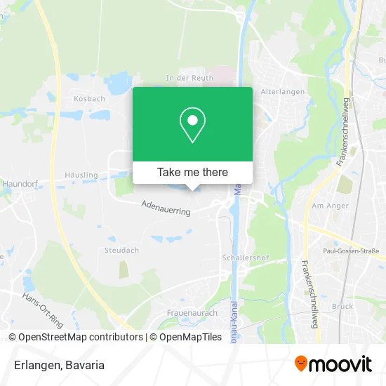 Карта Erlangen