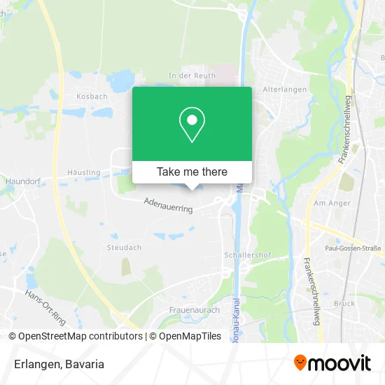 Карта Erlangen
