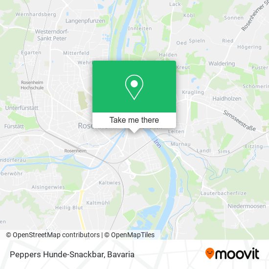 Peppers Hunde-Snackbar map