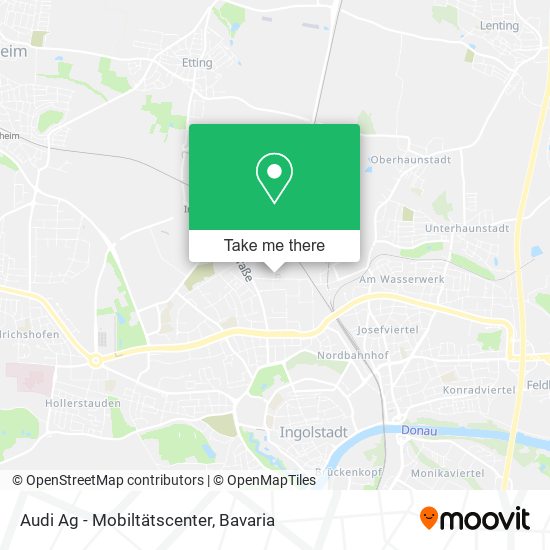 Audi Ag - Mobiltätscenter map