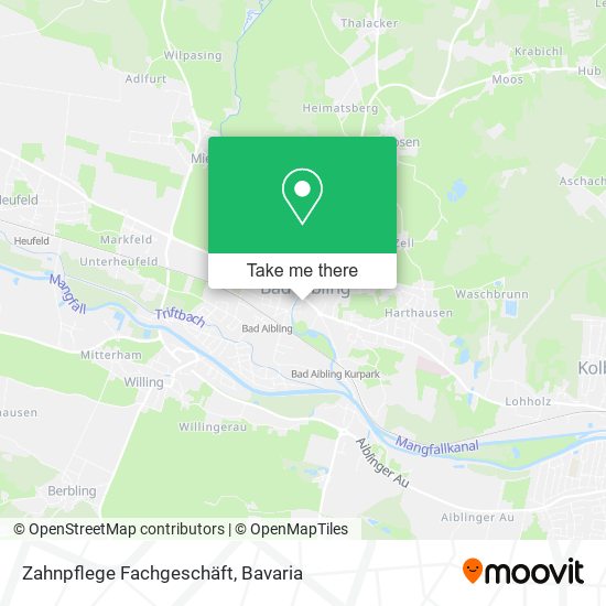 Zahnpflege Fachgeschäft map