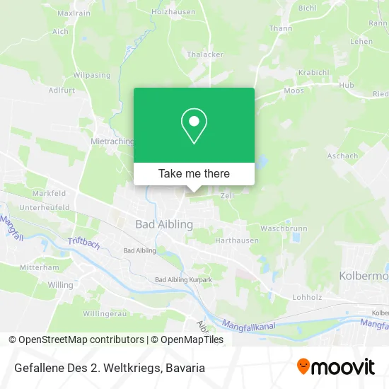 Карта Gefallene Des 2. Weltkriegs