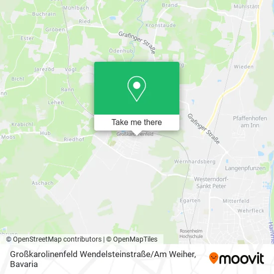 Карта Großkarolinenfeld Wendelsteinstraße / Am Weiher