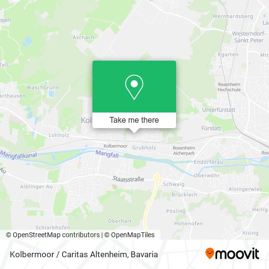 Kolbermoor / Caritas Altenheim map