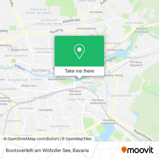 Карта Bootsverleih am Wöhrder See