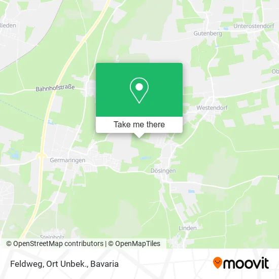 Карта Feldweg, Ort Unbek.