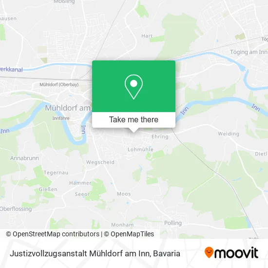 Карта Justizvollzugsanstalt Mühldorf am Inn