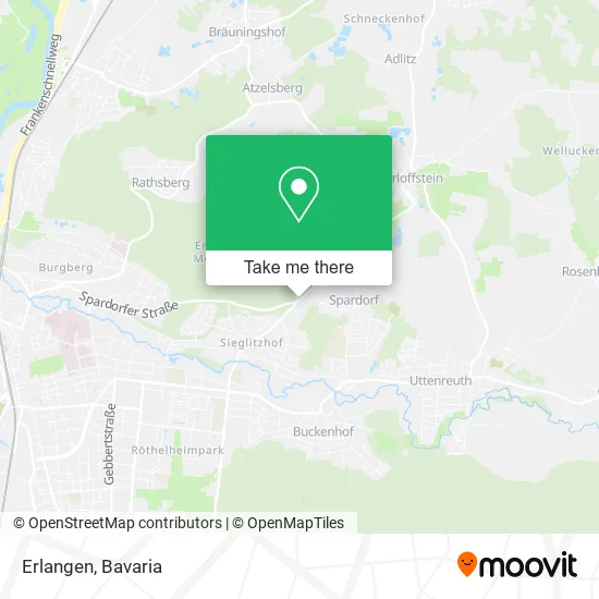 Карта Erlangen