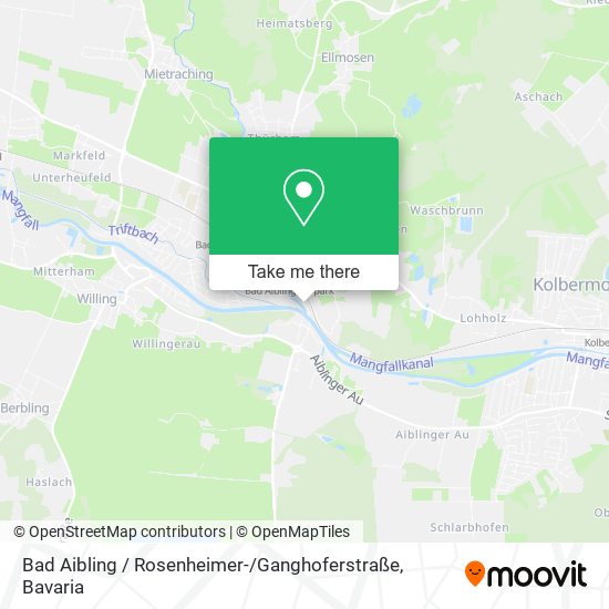 Карта Bad Aibling / Rosenheimer- / Ganghoferstraße