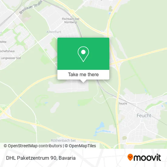 DHL Paketzentrum 90 map