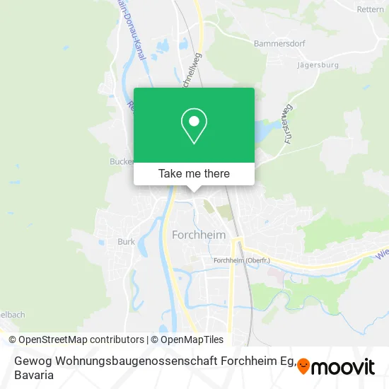 Карта Gewog Wohnungsbaugenossenschaft Forchheim Eg