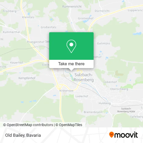 Карта Old Bailey