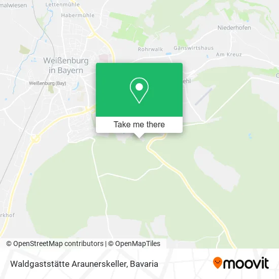 Карта Waldgaststätte Araunerskeller