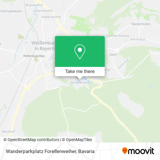 Карта Wanderparkplatz Forellenweiher