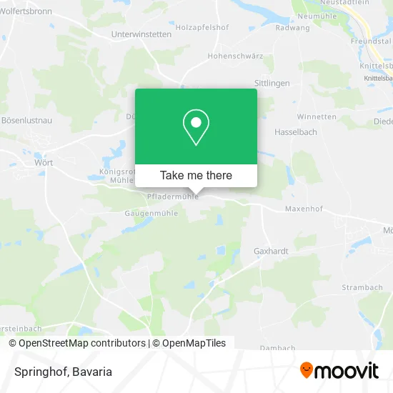 Карта Springhof