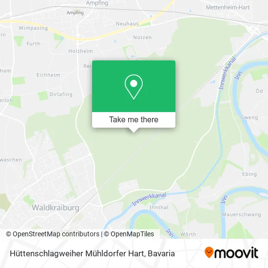 Карта Hüttenschlagweiher Mühldorfer Hart