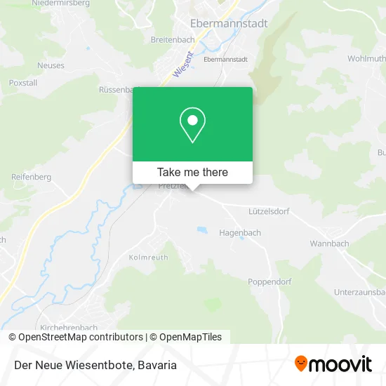 Карта Der Neue Wiesentbote