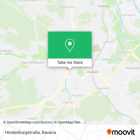 Карта Hindenburgstraße