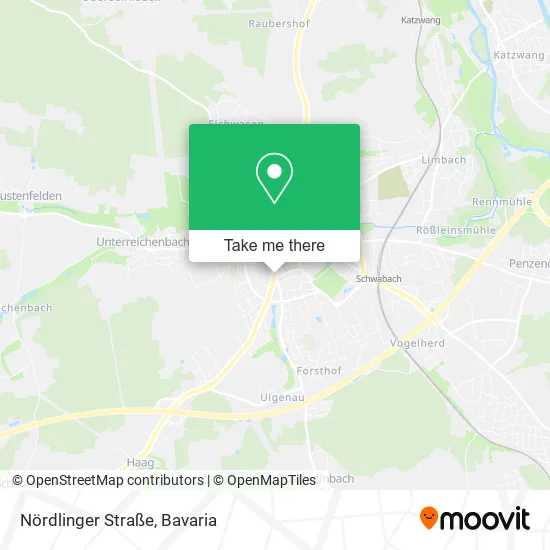 Карта Nördlinger Straße