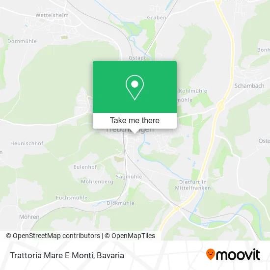 Карта Trattoria Mare E Monti