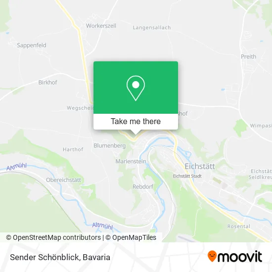 Sender Schönblick map
