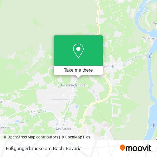 Fußgängerbrücke am Bach map