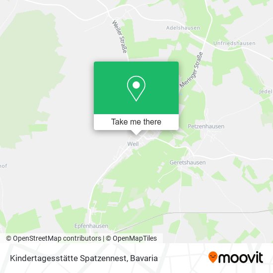 Kindertagesstätte Spatzennest map