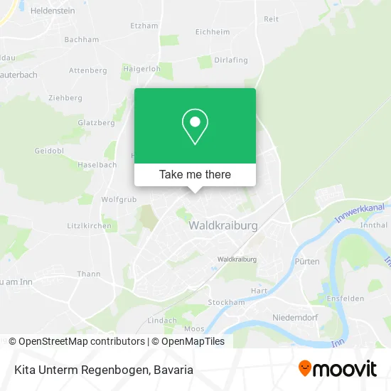 Карта Kita Unterm Regenbogen