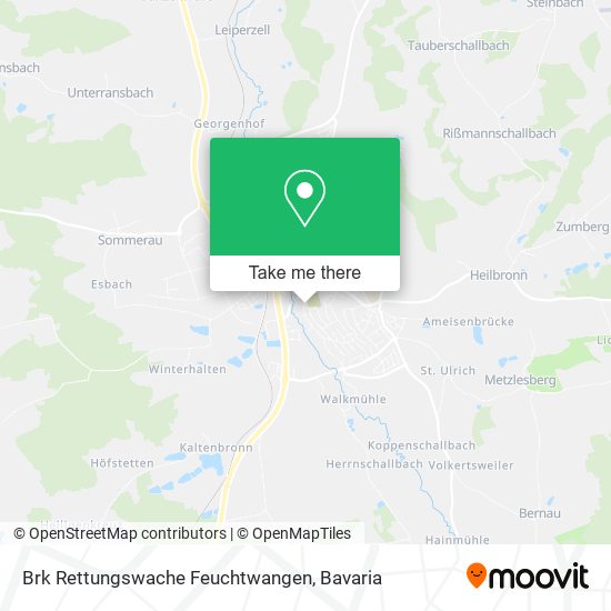 Brk Rettungswache Feuchtwangen map