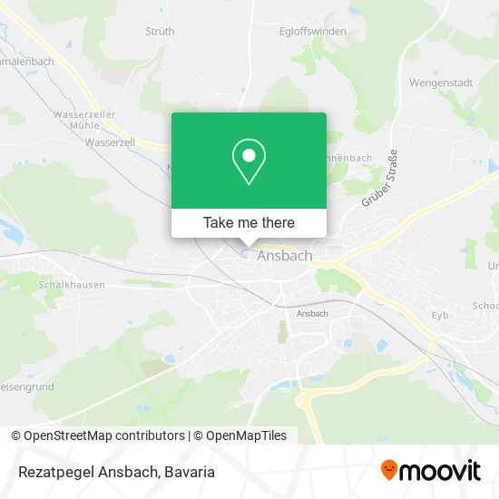 Карта Rezatpegel Ansbach