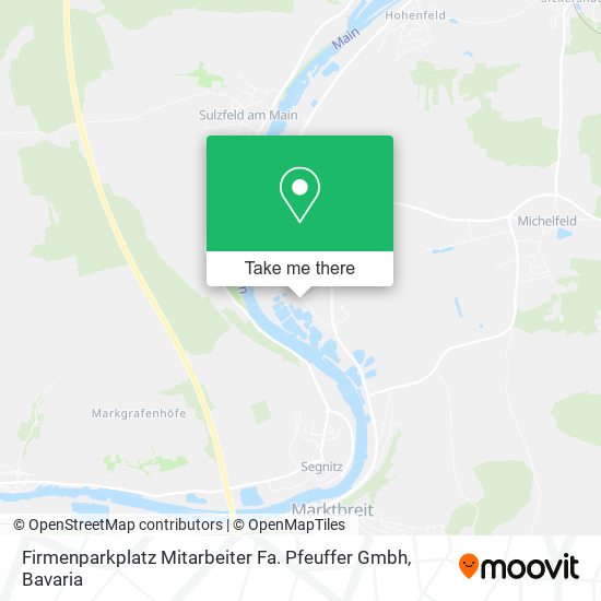 Firmenparkplatz Mitarbeiter Fa. Pfeuffer Gmbh map